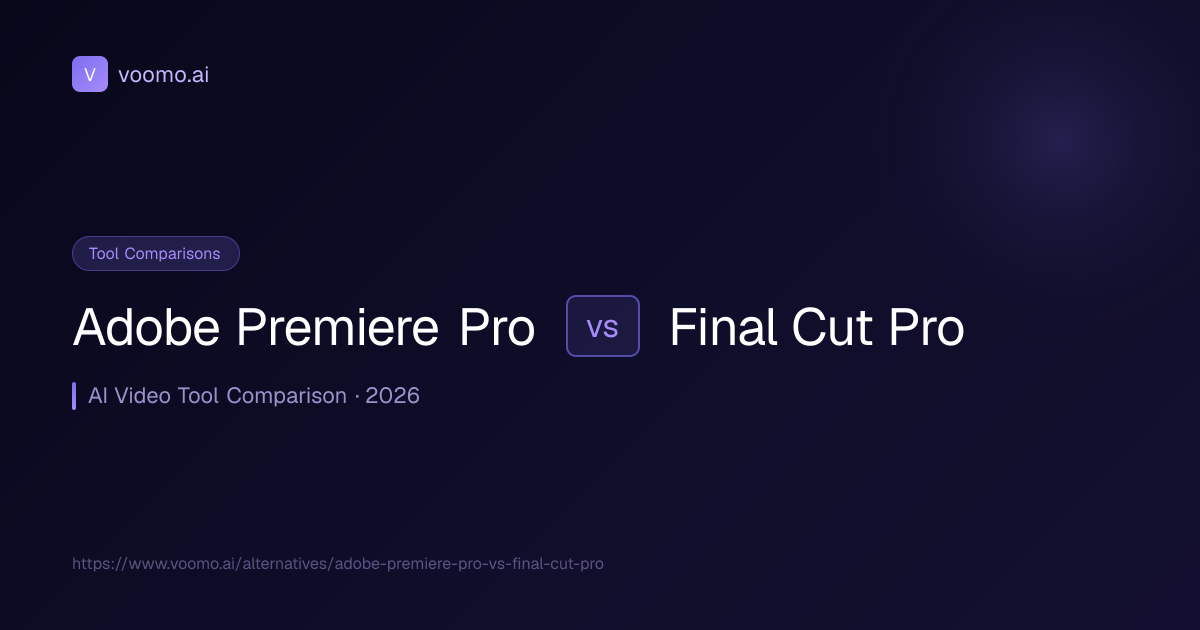 Adobe Premiere Pro vs Final Cut Pro (2026) — Which Is Best?